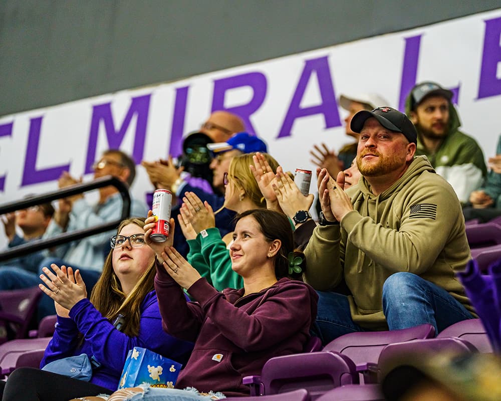 Elmira Aviators fans at LECOM Event Center