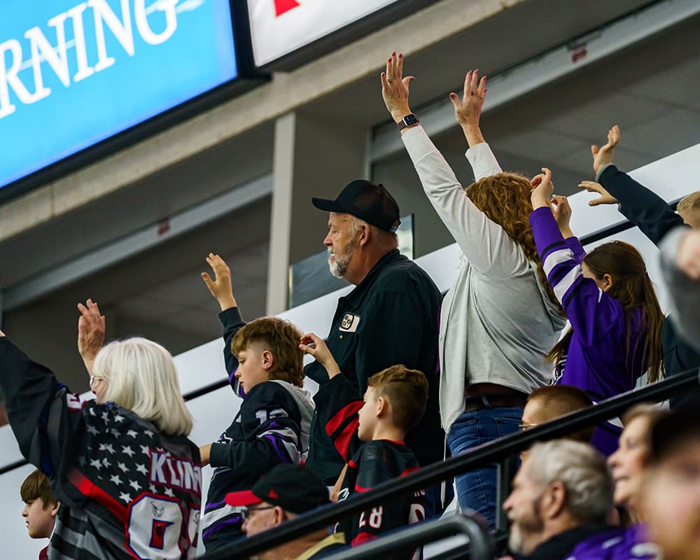 Elmira Aviators fans at LECOM Event Center