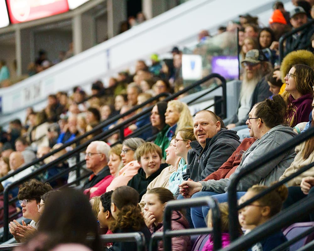 Elmira Aviators fans at LECOM Event Center