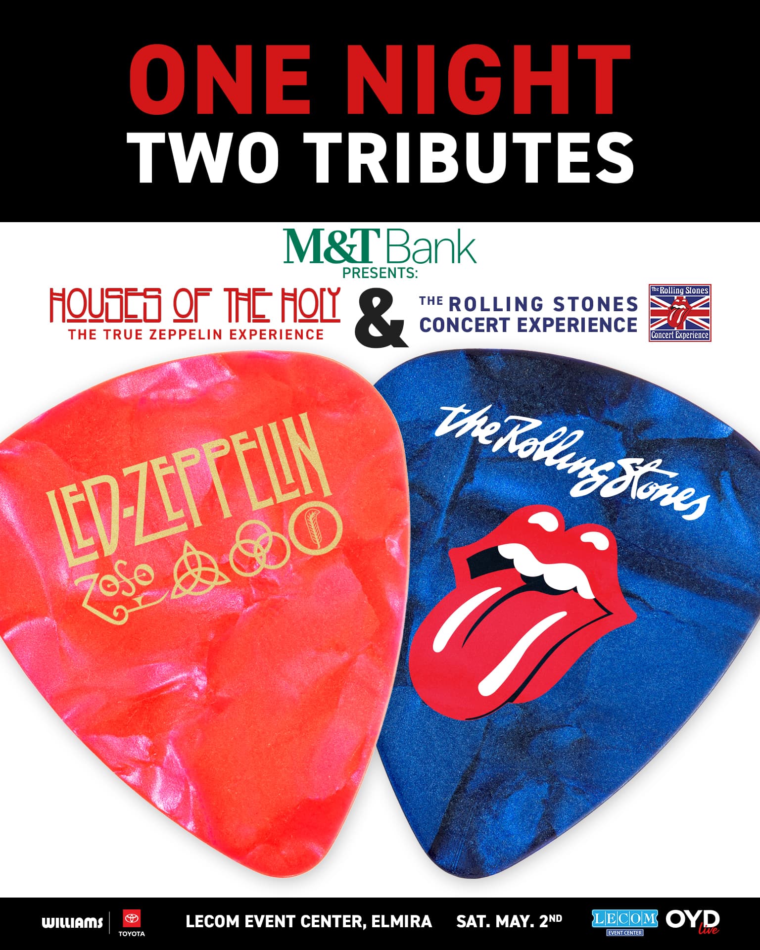 Houses of the Holy Led Zeppelin tribute concert poster