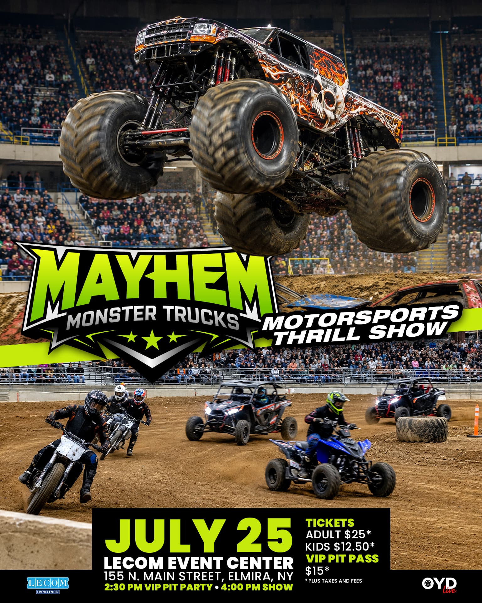 Mayhem Monster Trucks Thrill Show poster