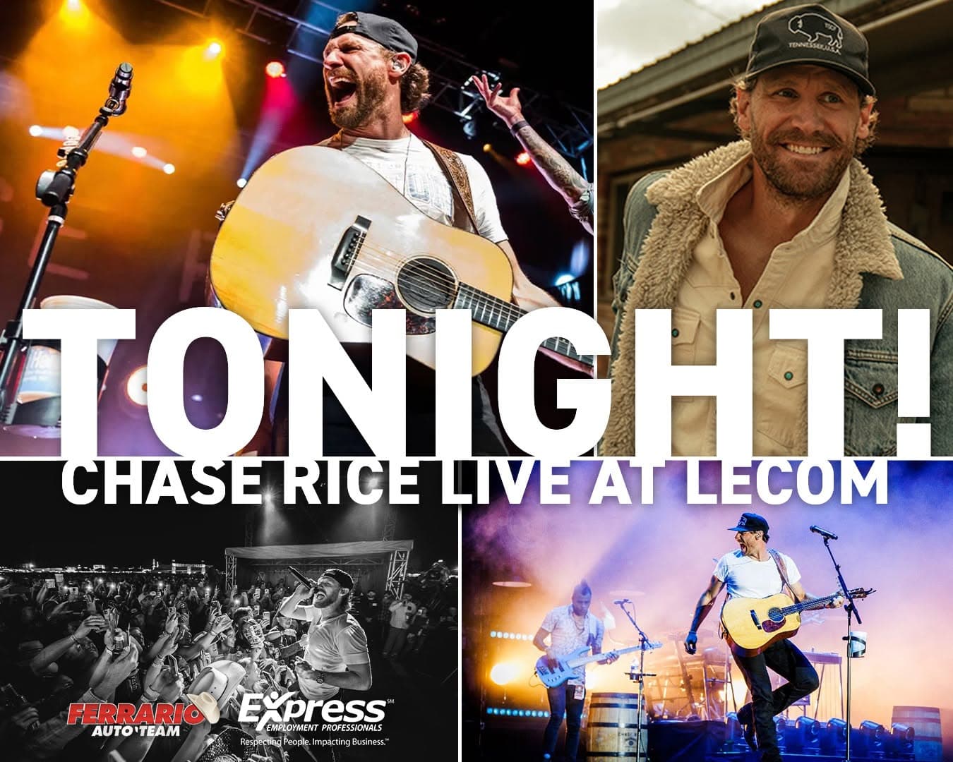 Chase Rice at LECOM Event Center — event poster
