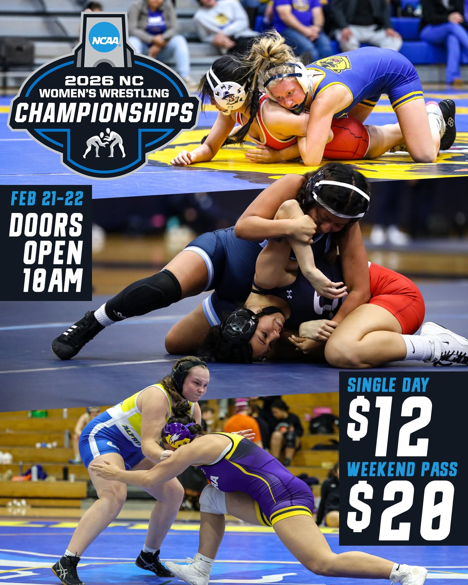 NCAA Women's Wrestling at LECOM Event Center — event poster