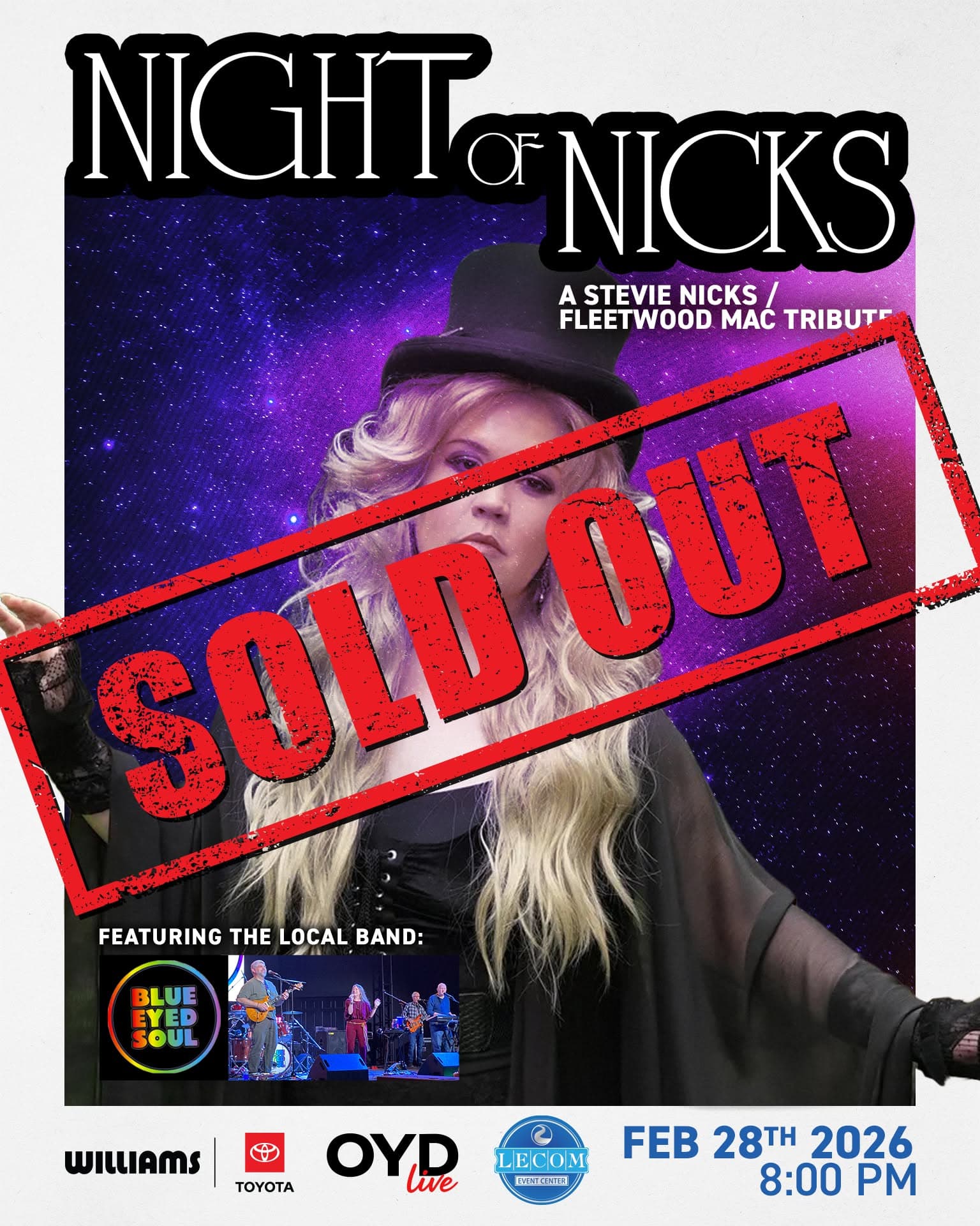 Night of Nicks at LECOM Event Center — event poster